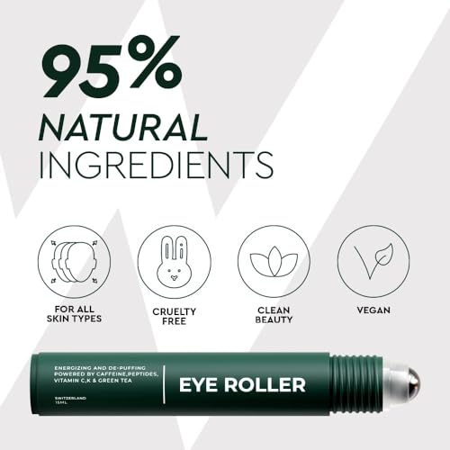 - Wolf Project Under Eye Roller with Caffeine, Vitamin C and Peptides