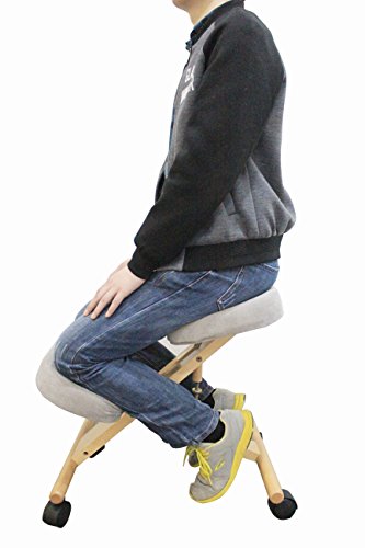 - PRO 11 WELLBEING Adjustable Ergonomic Kneeling Chair | (Grey) -