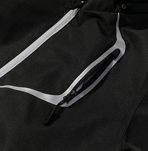 - YoungSoul Boys Girls Waterproof Jackets Kids Lightweight Fleece Lined Raincoat School Coats with Detachable Hood Black