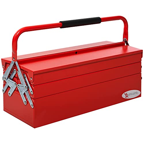 - DURHAND Metal Tool Box | 3 Tier | 5 Tray | Professional Portable Storage Cabinet -