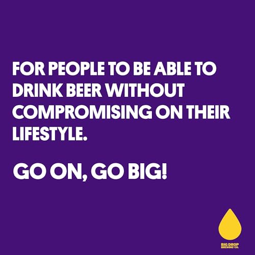 Big Drop Paradiso Citra IPA - Naturally Brewed Alcohol Free Beer with a Citrus Zing - Vegan & Gluten Free (12 x 330ml Cans)