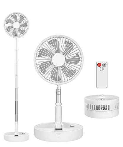 - LBSTP Portable Standing Fan with Remote Control | 7.8 Inch Foldable Pedestal Fans | 7200mAh Rechargeable Battery | USB Powered Floor Fan -