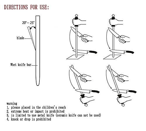 - Jasni Knife Sharpener Diamond Electroplating | Oval Shape Design | Fits All Kinds of Knives -