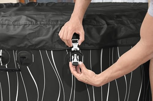 - Lay-Z-Spa Hollywood Luxe | AirJet Inflatable Hot Tub | LED Lights | 4-6 person -