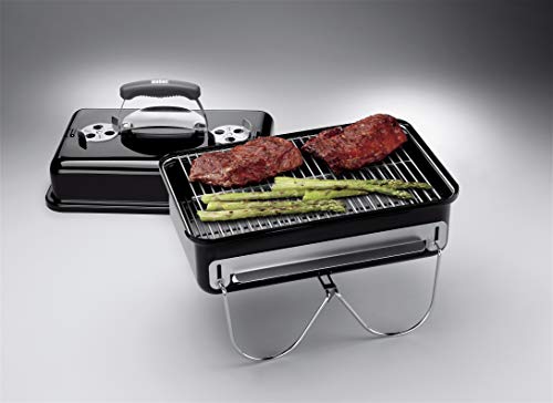 - Weber Go-Anywhere Barbeque Grill | Portable Grill | Table Top Camping Barbeque with Lid |