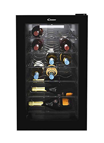 CANDY CWC021MKN Freestanding Wine Cooler, Single Zone Temperature, 85 liters, Black, Noise level: decibels 39
