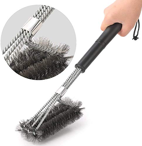 Coocnh Barbecue Brushes,Grill Brush,BBQ Brush for Grill,18" Grill Brush - Stainless Steel Brush w/Wire Bristles 3-in-1 Grill Cleaner Provides Effortless Cleaning