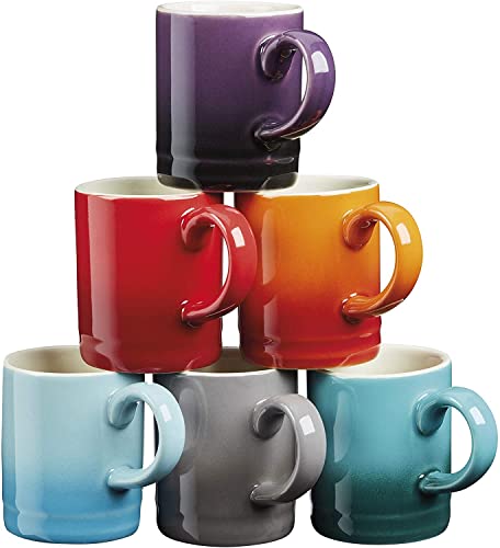 Cooks Professional 4 Piece Espresso Cup Set | Made from Durable Stoneware | Multi