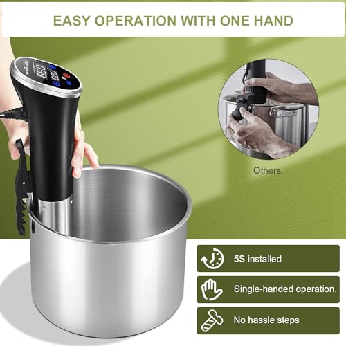 - Wancle Sous Vide Sous Vide Machine Precision Cooker 1100W Sous Vide Cooker