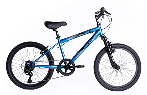 - Huffy Stone Mountain Bike | 20 Inch Wheel | 6 Speed | Metallic Blue 6-9yrs -