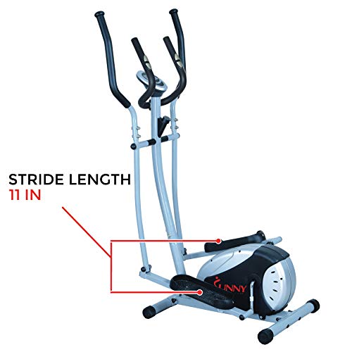 - Sunny Health & Fitness Legacy Stepping Elliptical Machine | Total Body Cross Trainer -