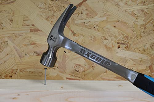 - OX OX-P082328 | Straight Claw Framing Hammer | Smooth Face | 28 Oz -