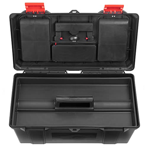 - Hardys Heavy Duty Small Plastic Tool Box | Multiple Compartment Toolbox Organiser -
