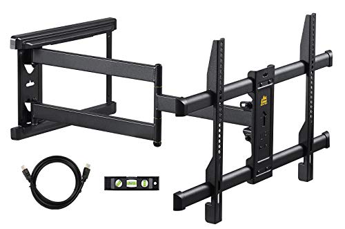 - FORGING MOUNT Long Reach TV Wall Bracket Mount | Swivel Tilt Corner TV Bracket |  765mm long Arm for Corner/flat Installation | Fits 37 to 75" Flat/curve TVs | VESA 600x400mm | Holds up to 45kg -