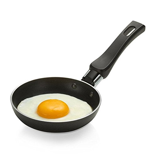 - Tefal | Ideal Mini One Egg Wonder Non-Stick Frying Pan | 12 cm | Non Induction | Black-