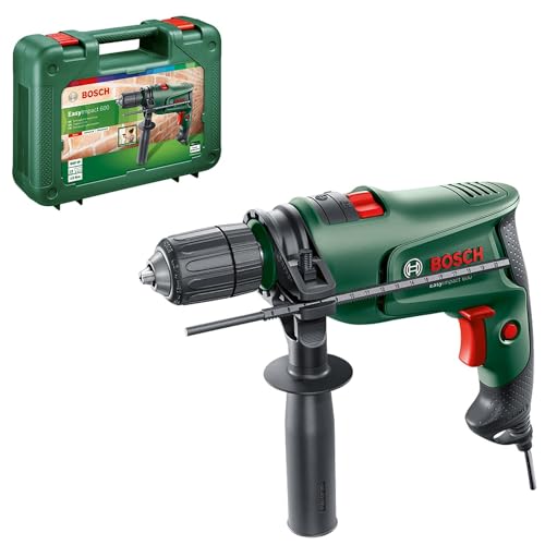 Bosch Electric Combi Drill EasyImpact 600 (600 W, in Carrying Case), Dark Green