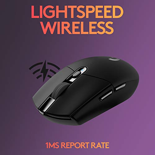 - Logitech G305 LIGHTSPEED Wireless Gaming Mouse | HERO 12K Sensor | 12,000 DPI | Lightweight | 6 Programmable Buttons -
