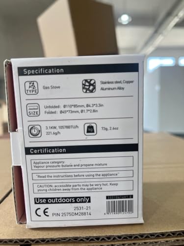 - Fire-Maple Buzz Compact Camping Gas Stove | 3100W Mini Pocket Backpacking Cooking Folding Burner -