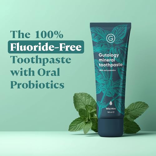 - Gutology Natural Probiotic Toothpaste | 120ml | Fluroide Free Hydroxyapatite Toothpaste -