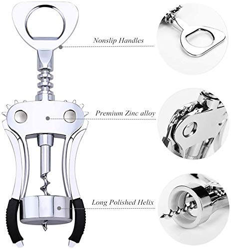 - Wing Corkscrew Stainless Steel Wine Opener.