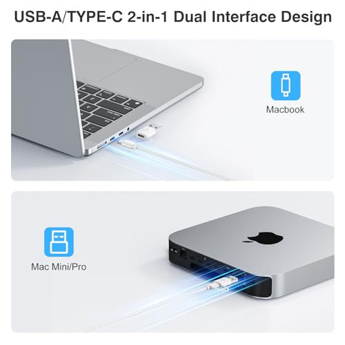 - TECURS Mac Keyboard Backlit |Quiet Slim USB Wired Computer Keyboard -