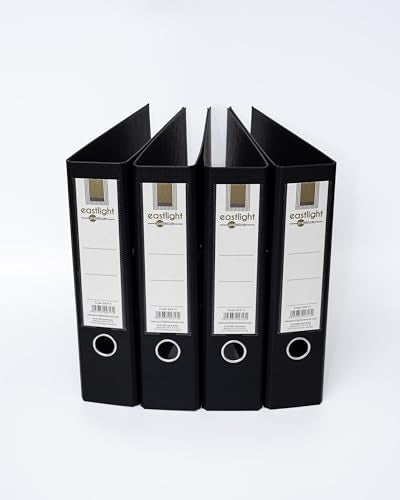 - Eastlight A4 Extra Strong Black Lever Arch Files -