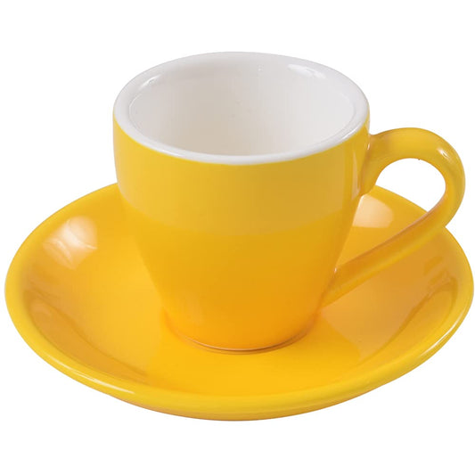 - ionEgg Porcelain Espresso Cup With Saucer | Espresso Shot Cup | Demitasse Cup -