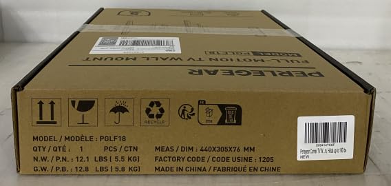 - PERLEGEAR TV Wall Bracket | 822 mm Long Arm for  | 32-75 Inch TVs | 45 kg -