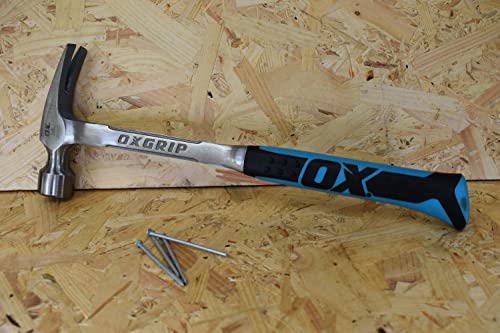 - OX OX-P082328 | Straight Claw Framing Hammer | Smooth Face | 28 Oz -