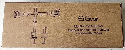 - ErGear Dual Monitor Stand for 13 to 32 Inch Screens | Dual Monitor Arm Ergonomic Viewing Angle -