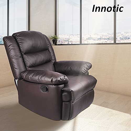- Innotic Recliner Armchair | Manual Reclining Sofa with Padded Seat and Backrest -