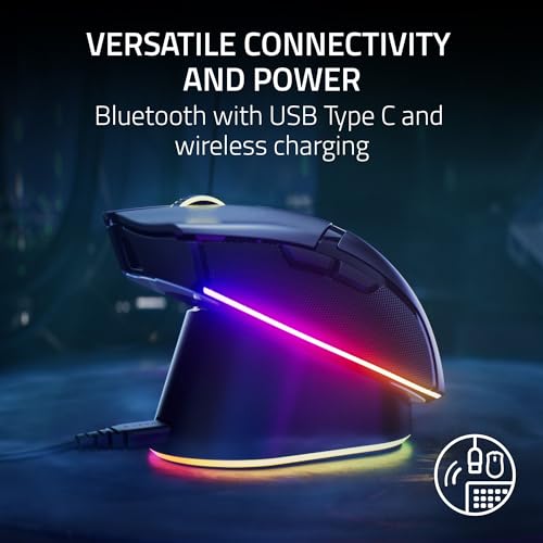 - Razer Cobra Pro | Customizable Wireless Gaming Mouse Chroma RGB | Focus Pro 30K Optical Sensor | Wireless | Black -