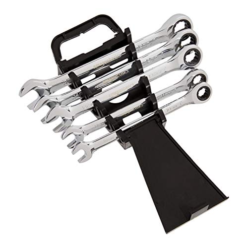 Amazon Basics Ratcheting Wrench Set - Metric, 5-Piece