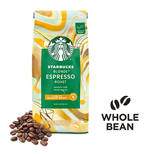 - STARBUCKS | Blonde Espresso Roast | Blonde Roast | Whole Bean Coffee 450g (Pack of 4) -