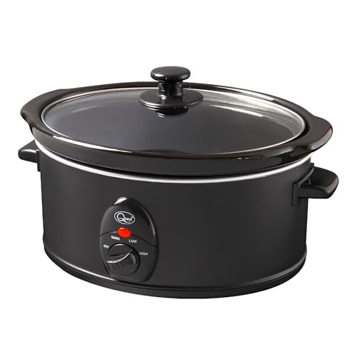 - Quest 35279 3.5 Litre Slow Cooker| Compact Stainless Steel | 3 Temperature Settings -