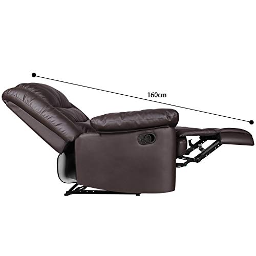 - Innotic Recliner Armchair | Manual Reclining Sofa with Padded Seat and Backrest -