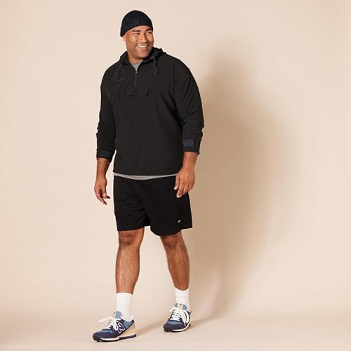 Amazon Essentials Men's Performance Tech Loose-Fit Shorts (Available in Big & Tall), Pack of 2, Black, M