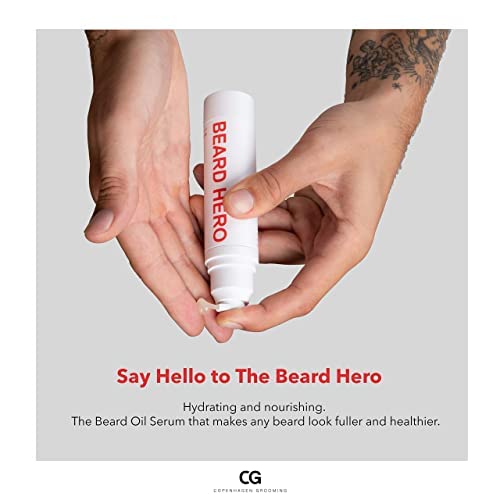 Copenhagen Grooming Beard Hero - Beard Oil for Men - Hydrating and Nourishing Beard Growth Oil & Beard Serum - Beard Care - Face Care for Men