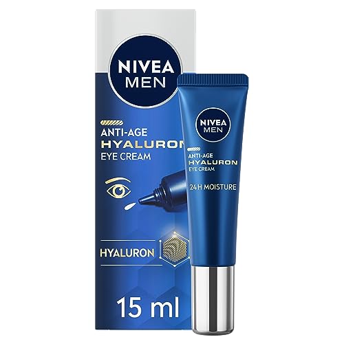 - NIVEA MEN Anti-Age Hyaluron Eye Cream | (15ml) | Men's Eye Cream with Hyaluronic Acid -
