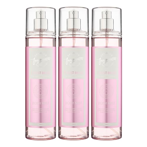 Designer Fragrances 3 Pack Tu Est Belle Bundle - Women's Feminine Body Mist Spray Bottles - For Silky Soft, Beautifully Smelling Divine & Fresh Skin, Revitalizing, Hydrating - Great Gifts - 250ml