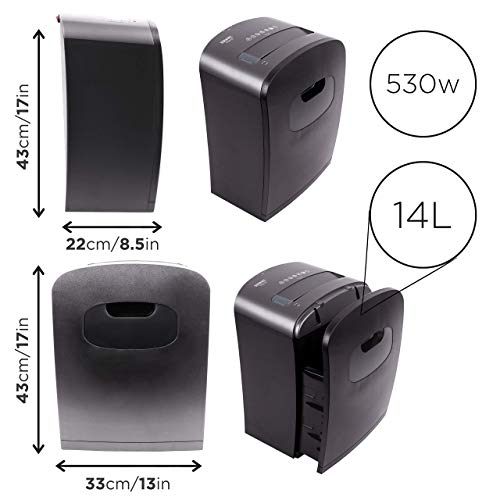 - Duronic Micro Cut Paper Shredder PS410 | Shred 8 Sheet Heavy Duty Electric Shredders -