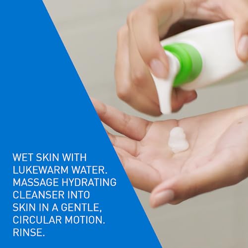 CeraVe Hydrating Cleanser for Normal to Dry Skin 236 ml with Hyaluronic Acid and 3 Essential Ceramides