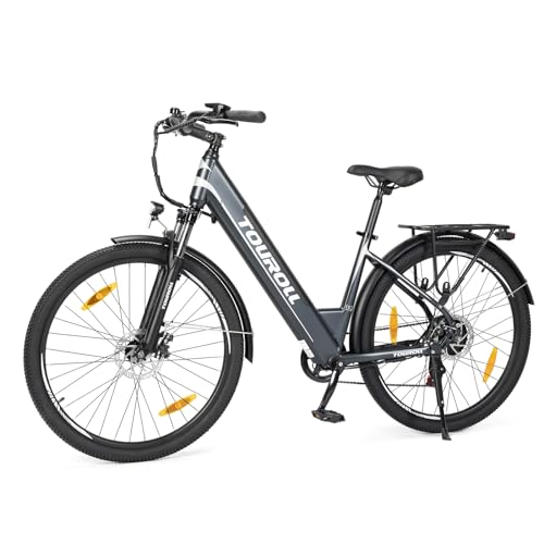 - Touroll Electric Bike | J1/J1 ST Pedal Assist City E Bike | 27.5" | Electric Bicycle -