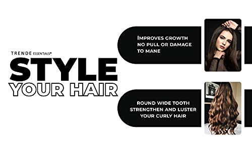 - Trende Essentials Wide Tooth Comb | Detangler | Heat Resistant -