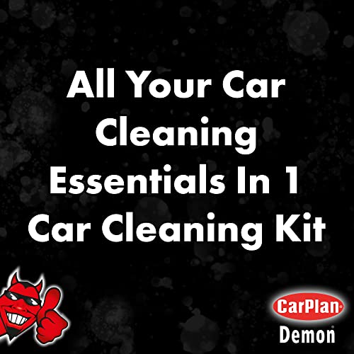 CarPlan Demon 7pc Car Care Gift Pack - Includes Demon Shine, Wheels, Foam, Tyres & More