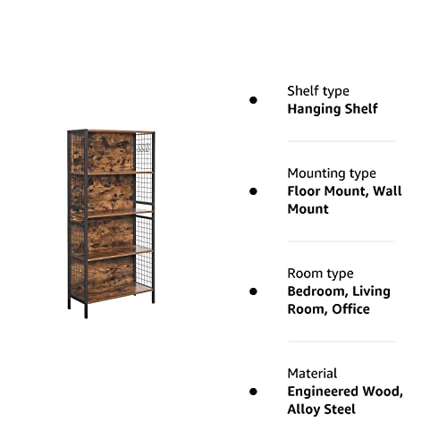 - VASAGLE Bookcase, Office Storage Shelf -
