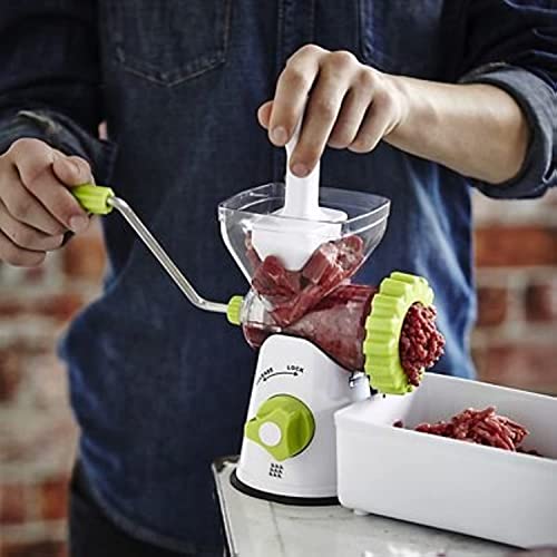 - Lakeland Manual Meat Mincer & Sausage Maker Machine | Fine & Coarse Mincing Blades -