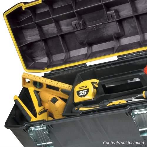 - STANLEY FATMAX | Waterproof Toolbox Storage | Heavy Duty Metal Latch | Portable Tote Tray -