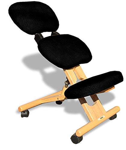 cinius Professional kneeling ergonomic chair with back, in several colours