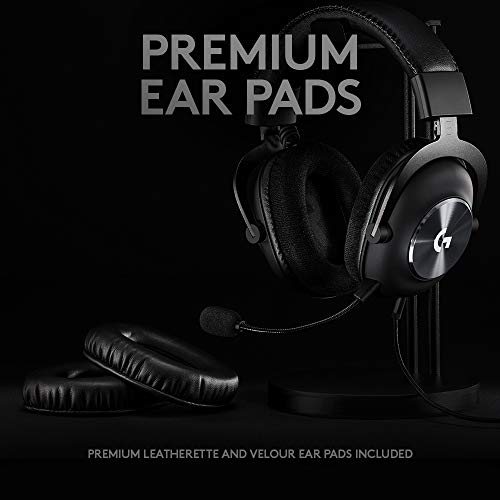 - Logitech G PRO X Gaming-Headset | Corded | Over-Ear Headphones with Blue VO!CE Mic -